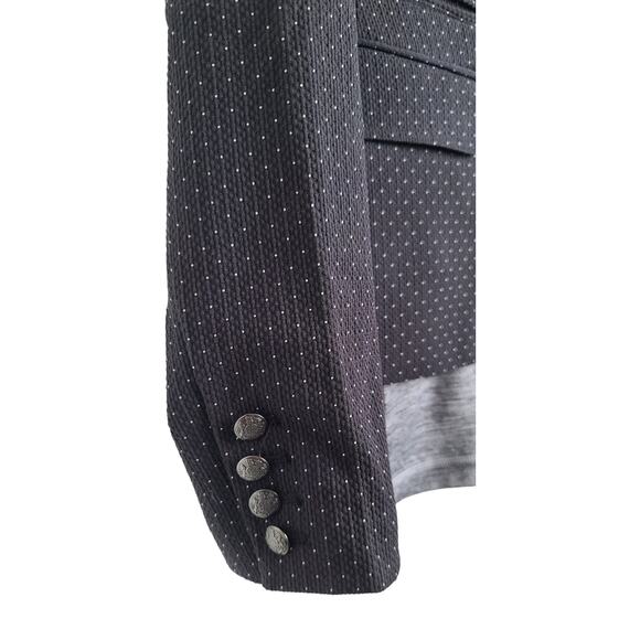 Banana Republic Casual Blazer Black Dot Lined Jacket MSRP $119 Women's 6 - Picture 7 of 8